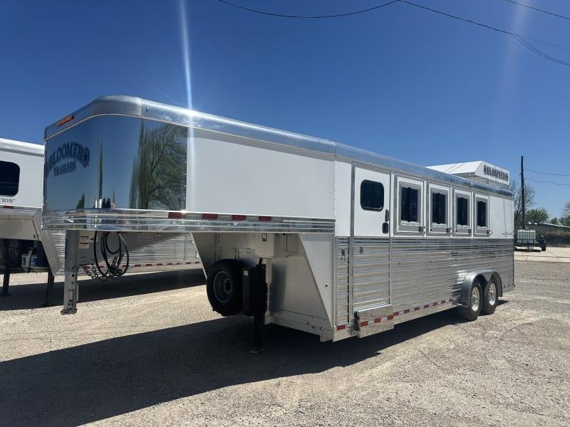 2020 Bloomer 4 Horse Stock Combo Trainer Tack Horse Trailer – Used