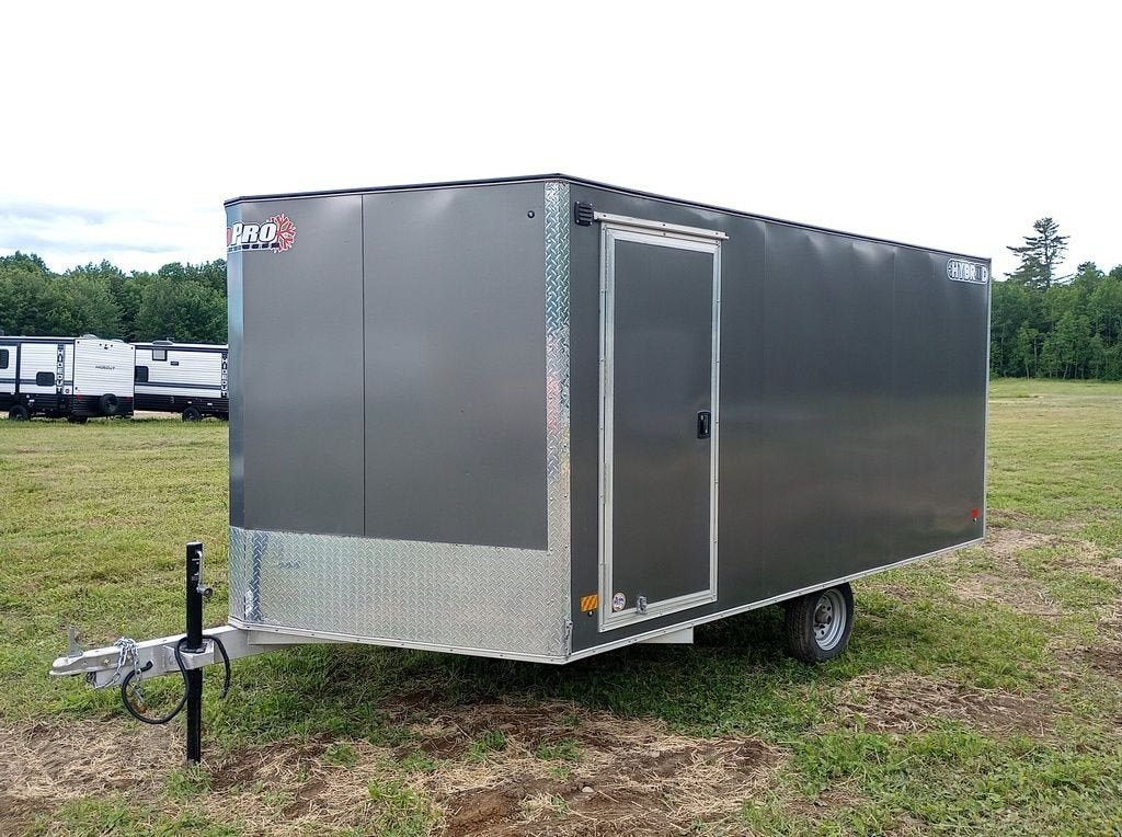 2022 Sno Pro Trailers 101×12 Aluminum Hybrid 2.0 w/Tapered Ramp, Mats & Guides – Used