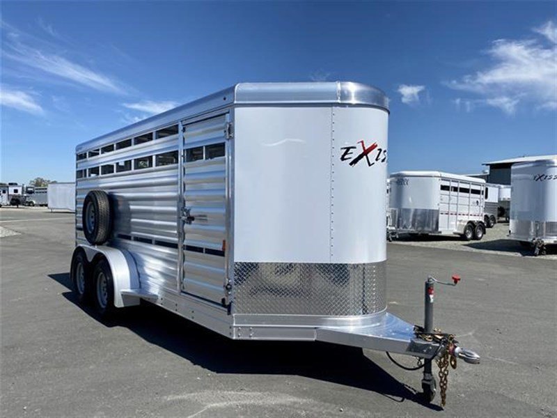 2024 Exiss Exhibitor Mini 615 Bumper Pull Stock Trailer, 8 pens – Used