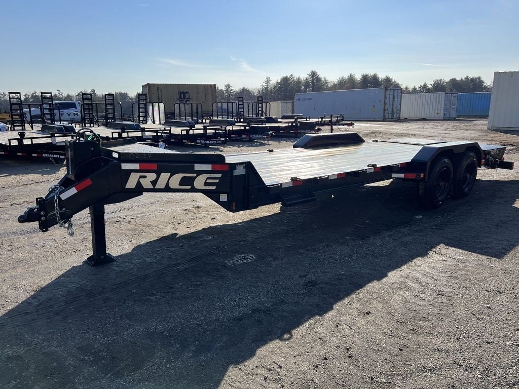 2024 Rice Trailers 7X18 Promax Industrial 21K Equipment w/Hydraulic Jack & Full Width Ramps – Used