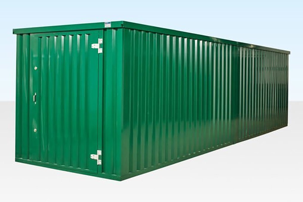 8M X 2.1M End Linked Flat Packed Container Bundle (Powder Coated) โ Used
