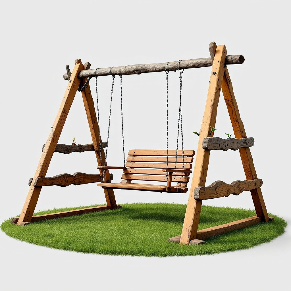 Backyard Discovery Mount Triumph Wooden Swing Set