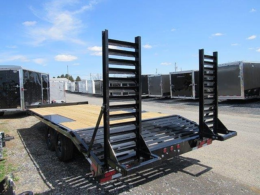 Big Tex 102โณ x 20โฒ Deckover Equipment Trailer โ Self Clean Beavertail โ Used