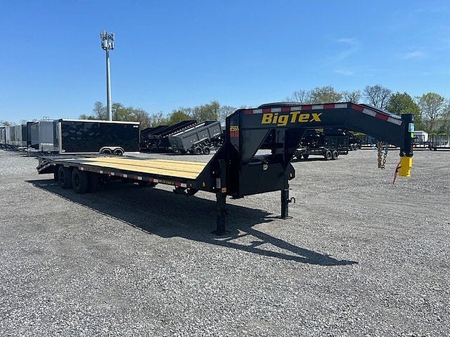 Big Tex 8.5 x 30 Heavy Duty Gooseneck Equipment Trailer โ Mega Ramps โ Used