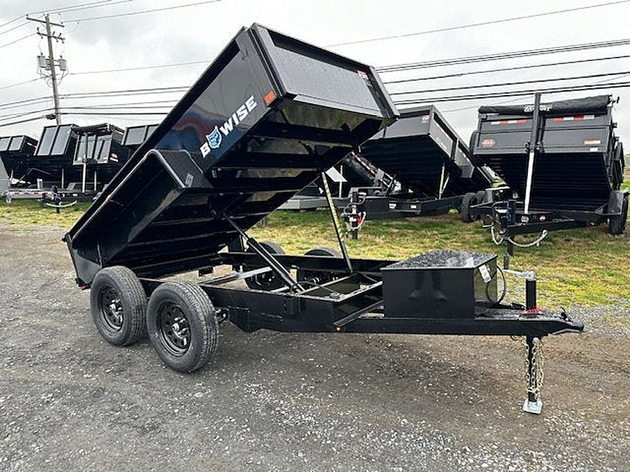 BWise 5 x 10 Low Profile Dump Trailer โ Spreader Gate โ Used