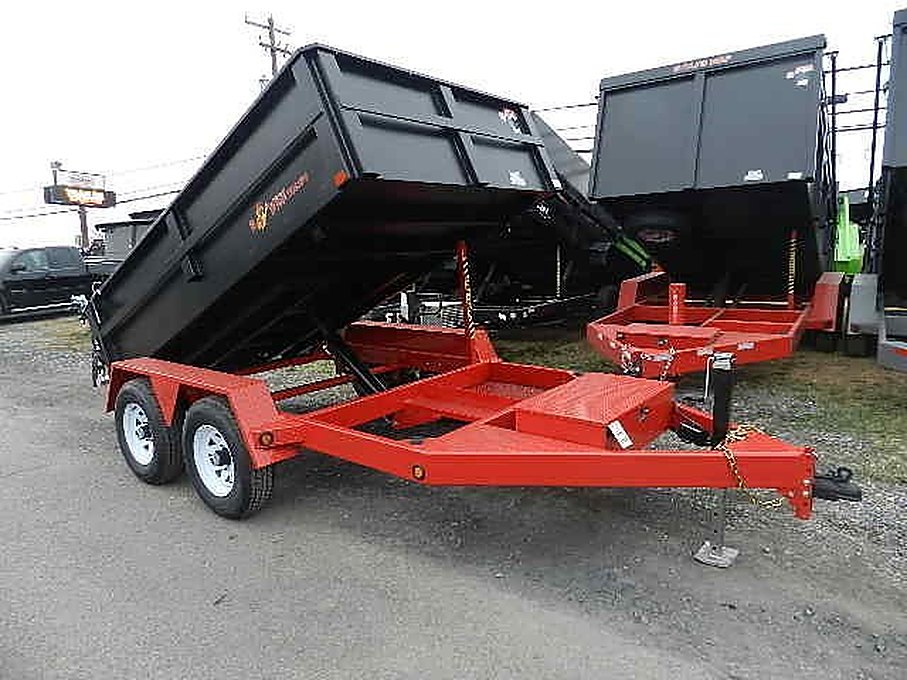 BWise 6 x 10 Low Profile Dump Trailer โ Combo Gate & Ramps โ Used