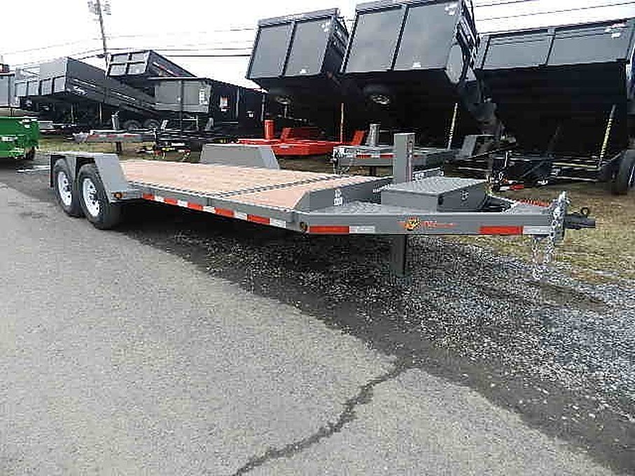 BWise 7 x 22 Low Profile Split-Tilt Equipment Trailer – Used