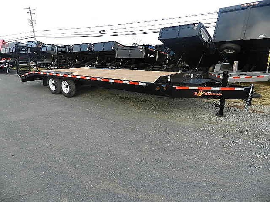 BWise 8 x 24 Deckover Equipment Trailer โ Wedge Style Ramps โ Used