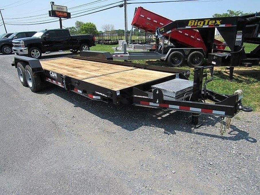 CAM Superline 7 x 21 Equipment Trailer – Gravity Split-Tilt – Used