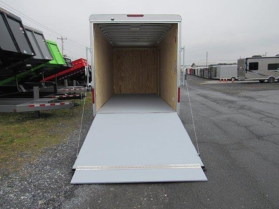 Car Mate 7 x 16 Enclosed Cargo Trailer – 18″ Added Height – Used