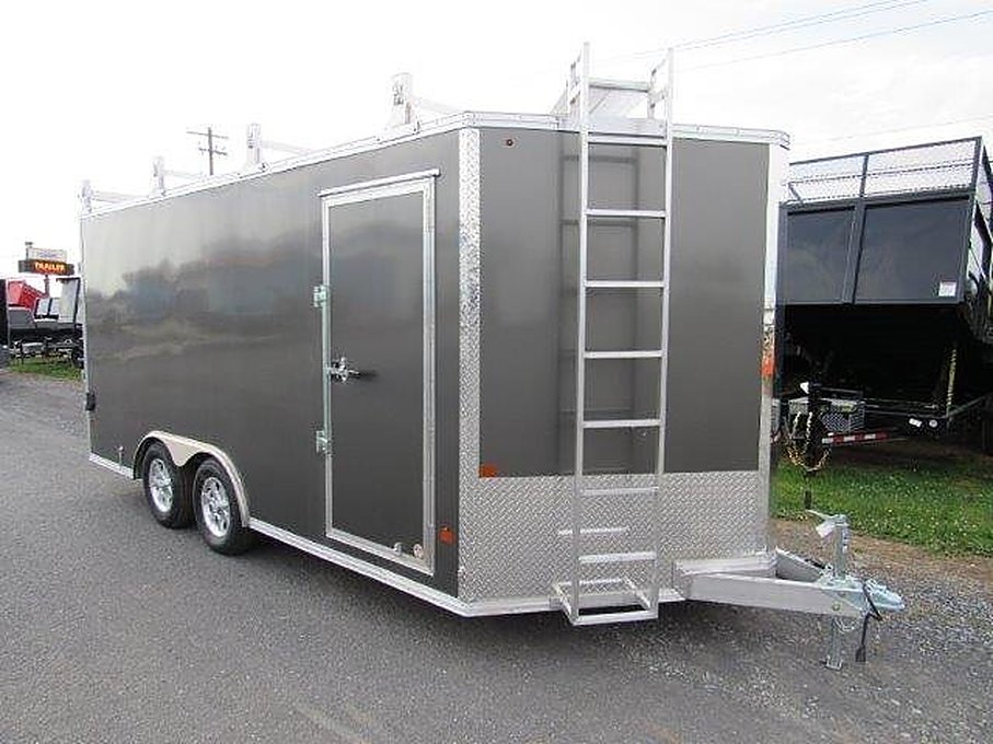 Cargo Pro 8.5×16 Aluminum Enclosed V-Nose Trailer – Used