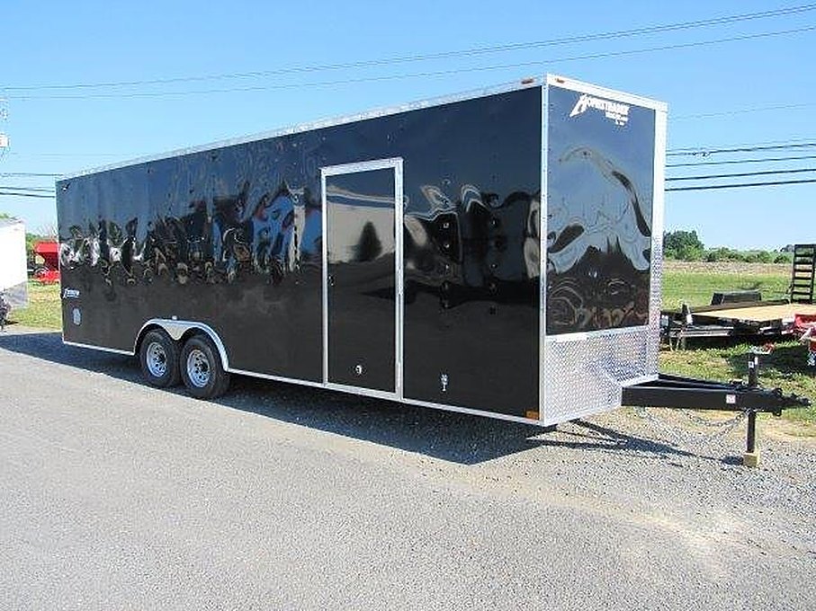 Homesteader 8.5 x 24 Enclosed V-Nose Car Trailer – 6″ Added Height – Used