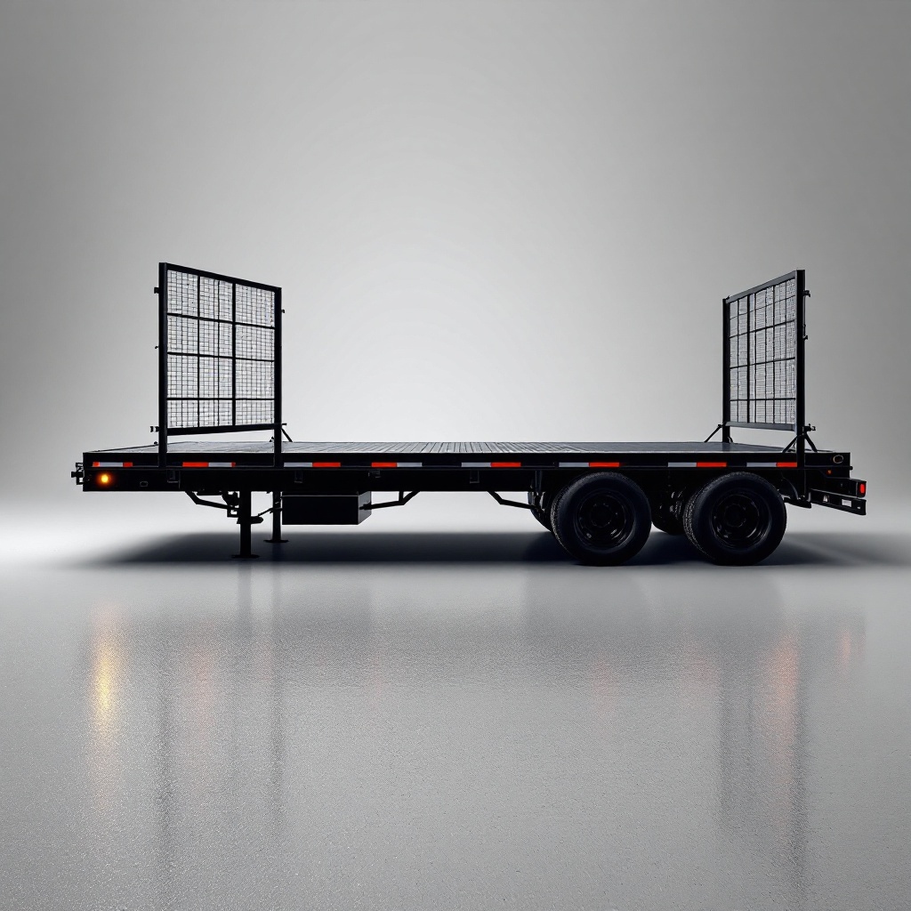 PJ Trailers 24ft Flatbed Equipment/Car Hauler, 14K GVWR Tandem-Dual