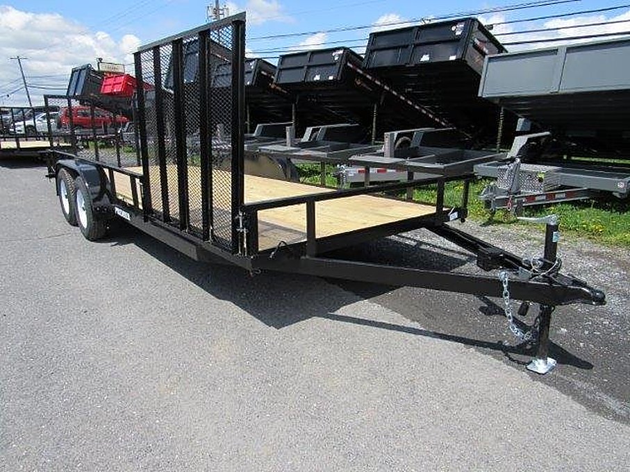 Premier 7 x 20 Landscape Utility Trailer โ Side ATV Gate โ Used