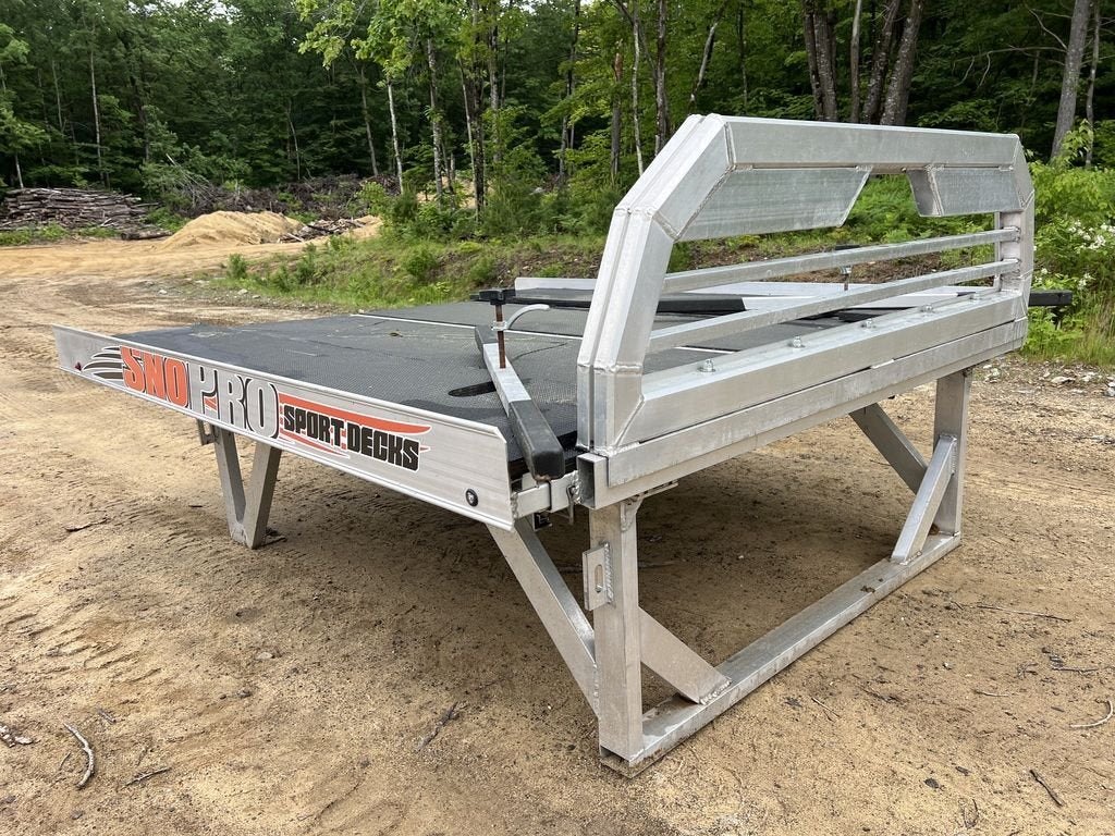 Sno Pro 7ft Aluminum Sled Deck w/Sliding Sides & Telescoping – Used