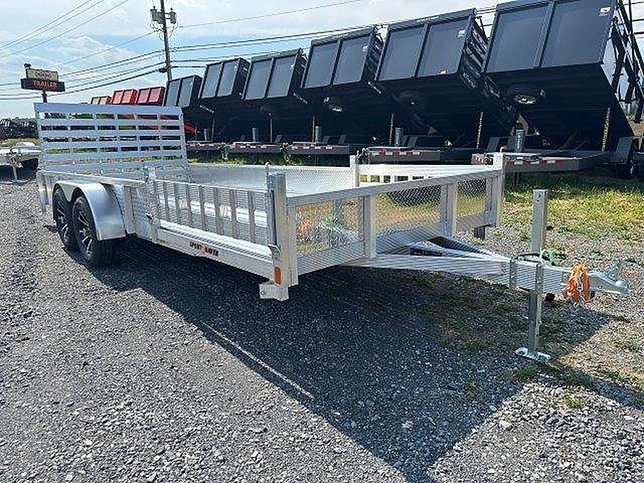 Sport Haven 7ร18 Aluminum Utility Trailer โ ATV Ramps โ Used